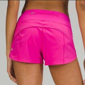 NWT $58 Lululemon Speed Up Low-Rise Short 2.5" Sonic Pink